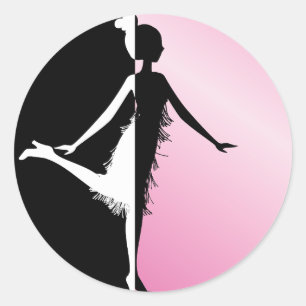 Sticker Rond Silhouette