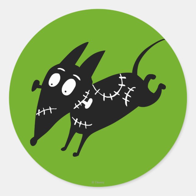 Sticker Rond Silhouette de course scintillante (Devant)