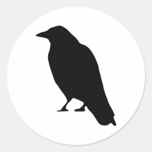 Sticker Rond Silhouette du croisement