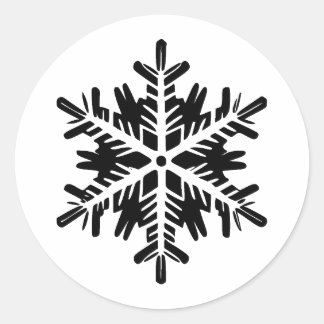 Sticker Rond Silhouette minimaliste Abstraite