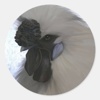 Sticker Rond Silkie Bantam