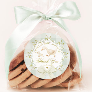 Sticker Rond Silly Goose Sage Genre Neutre Merci