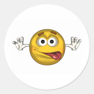 Sticker Rond Silly - toon
