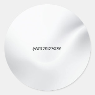 Sticker Rond Silver personnalisé ajouter votre texte