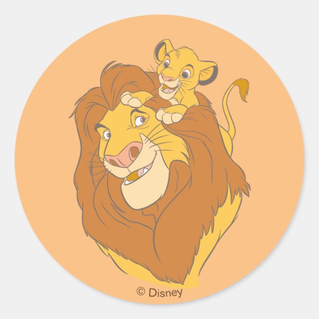 Sticker Rond Simba Escalade Mufasa (Devant)