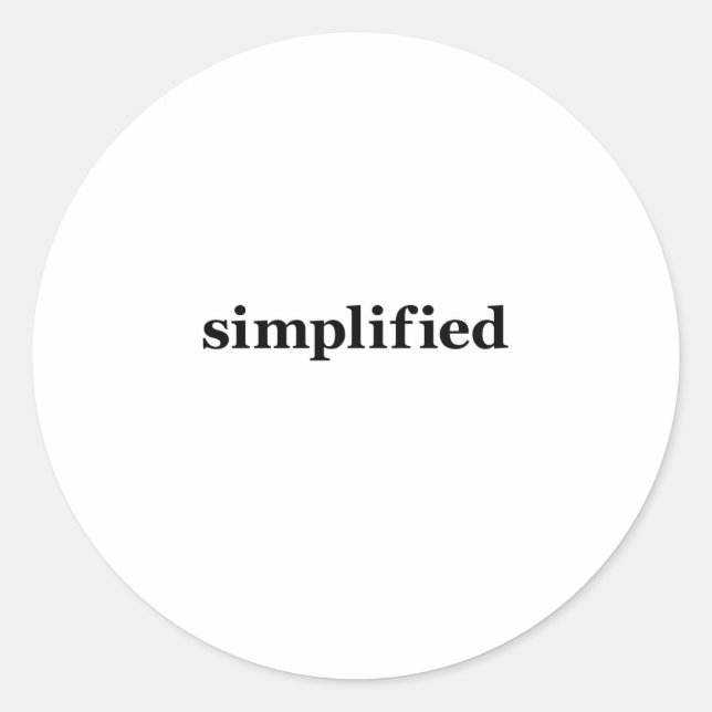Sticker Rond Simpflifié (Devant)