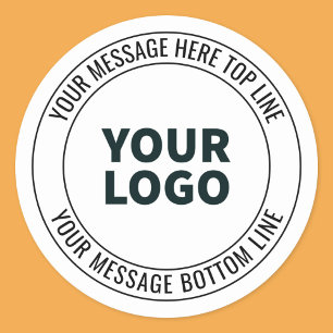 Sticker Rond Simple à remplacer par votre logo ou votre image