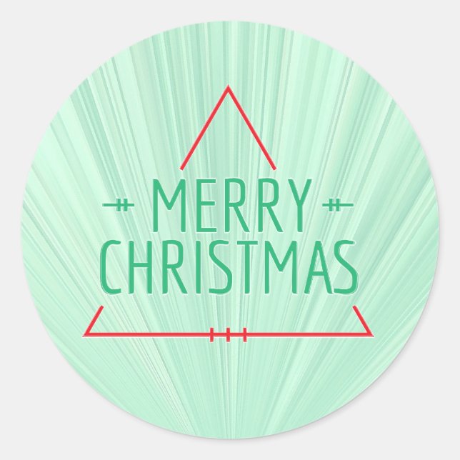 Sticker Rond Simple Christmas (Devant)