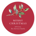 Simple élégante aquarelle de Noël Botanique