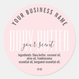 STICKER ROND SIMPLE MINIMALISTE BULLETIN ROSE BLANC BODY BETTER