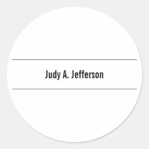 Sticker Rond Simple minimaliste classique simple