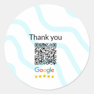 Sticker Rond Simple minimum q r code ajouter logo code d'analys