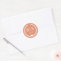 Simple Monogram Corail Pêche