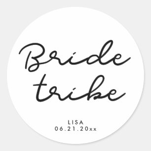 Sticker Rond Simple Tribe de la mariée