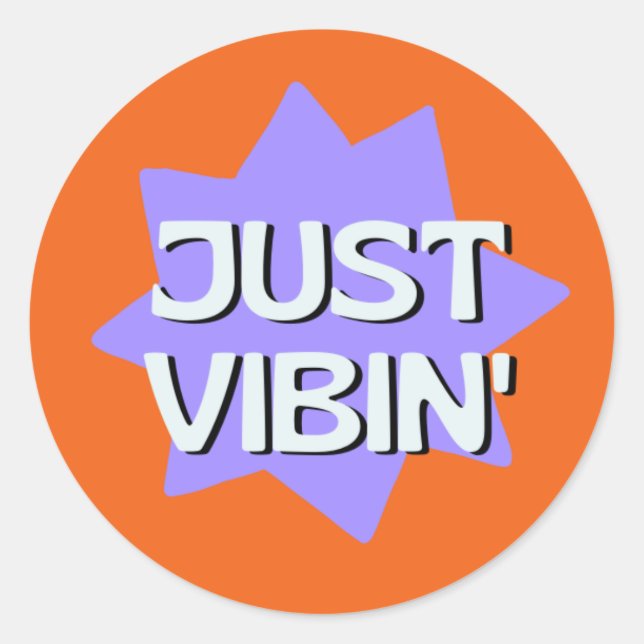 STICKER ROND SIMPLEMENT  VIBRENT (Devant)