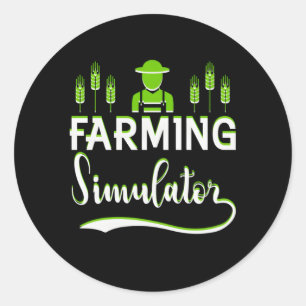 Sticker Rond Simulateur agricole