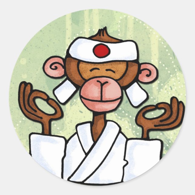 Sticker Rond singe (Devant)