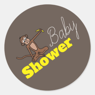 Sticker Rond Singe, Baby shower