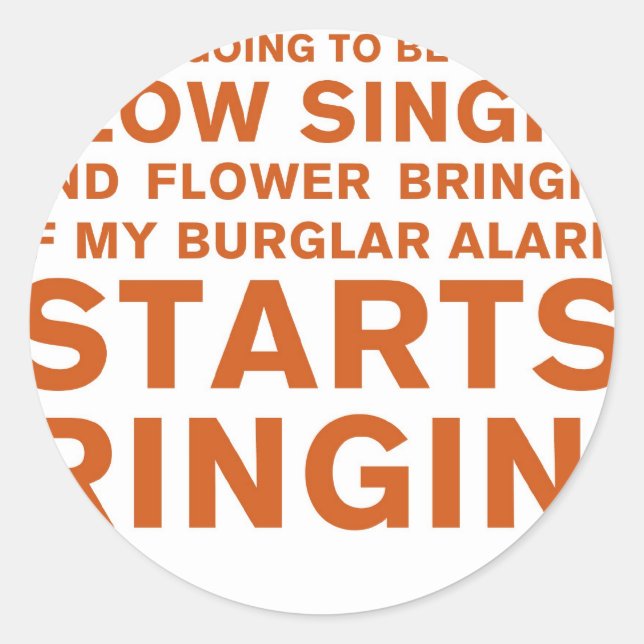 Sticker Rond Singe lente' (Devant)