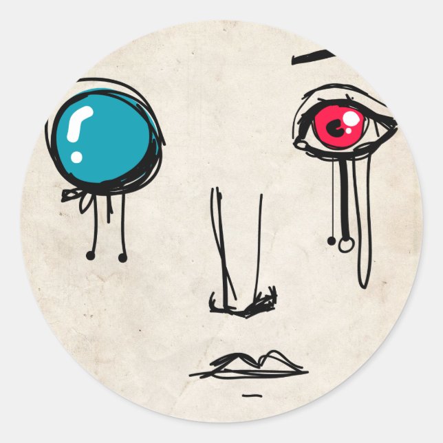 Sticker Rond Sir Cyborg (Devant)