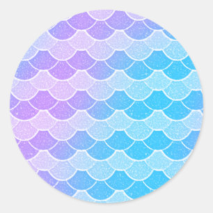 Sticker Rond Sirène - Balances Pastel