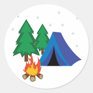 Sticker Rond Site du camp