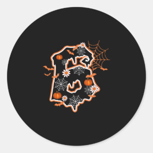 Sticker Rond Six Seven 6 7 Mème Drôle Conception de Costume pou