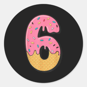 Sticker Rond Six Seven Ice Cream 67 Fun Mason Meme Easy Hallowe