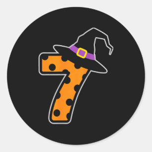 Sticker Rond Six Seven Meme 6 7 Costume de couple Halloween 