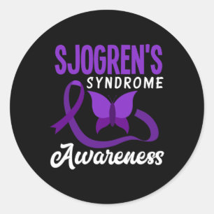 Sticker Rond Sjogren's Syndrome Awareness Sjogren's Syndrome Wa