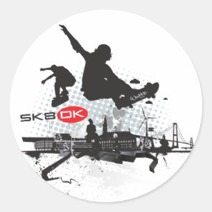 STICKER ROND SK8 DK