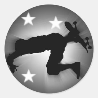 Sticker Rond skatersil