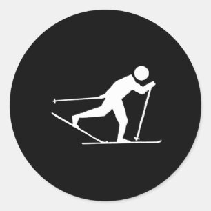Sticker Rond Skating international de ski, Ski de fond S