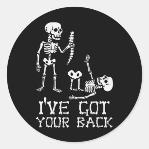 Sticker Rond Skeletons Halloween J'Ai Votre Costume Ck Hommes Q