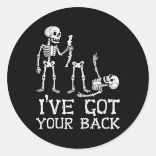 Sticker Rond Skeletons Halloween J'Ai Votre Costume Ck Hommes Q