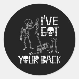 Sticker Rond Skeletons Halloween J'Ai Votre Costume Ck Hommes Q