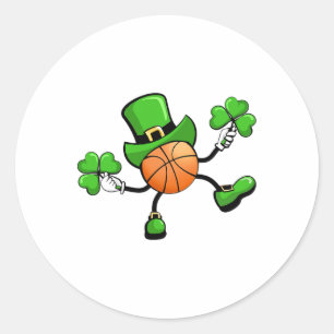 Sticker Rond Sketell Jour de la Saint Patrick Sports Leprechaun