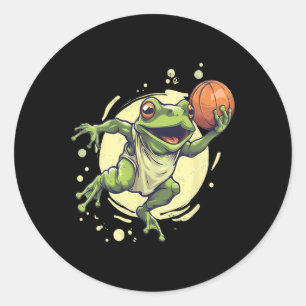 Sticker Rond Sketwork Artwork Frog Aquarelle Sketll Lover Toad