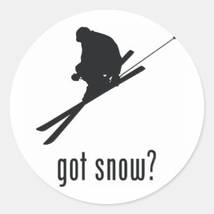 Sticker Rond Ski