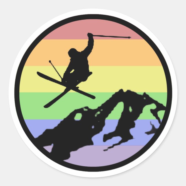 Sticker Rond Ski (Devant)