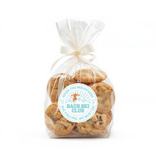 Sticker Rond Ski Après Winter Enterrement de Vie de Jeune Fille