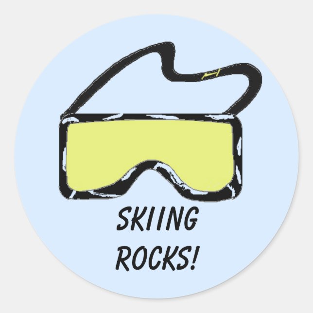 Sticker Rond Ski Goggles (Devant)