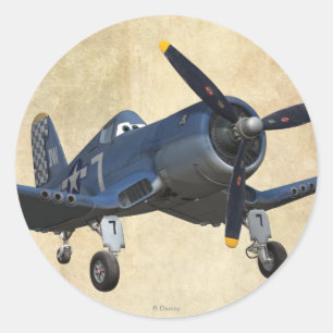 Sticker Rond Skipper 1