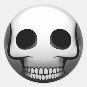Sticker Rond Skullmoji