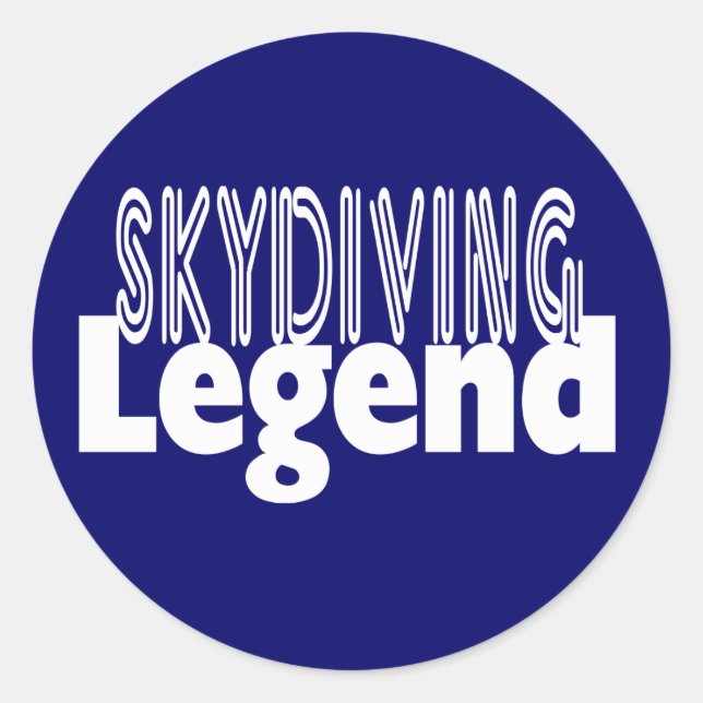 Sticker Rond Sky Diving (Devant)