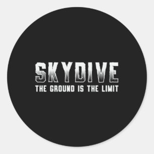 Sticker Rond Skydiver Skydive