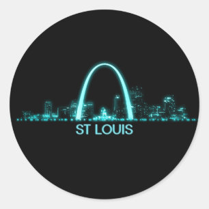 Sticker Rond Skyline de Saint-Louis