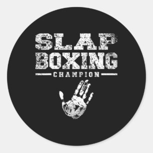 Sticker Rond Slapboxing Slap-boxing Sparring Fighting Sport