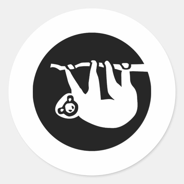 Sticker Rond Sloth (Devant)