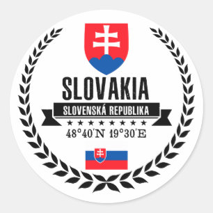 Sticker Rond Slovaquie